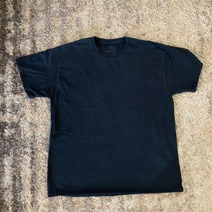 Fruit of the Loom Solid Black Crew Neck Tee Shirt Mens sz XL